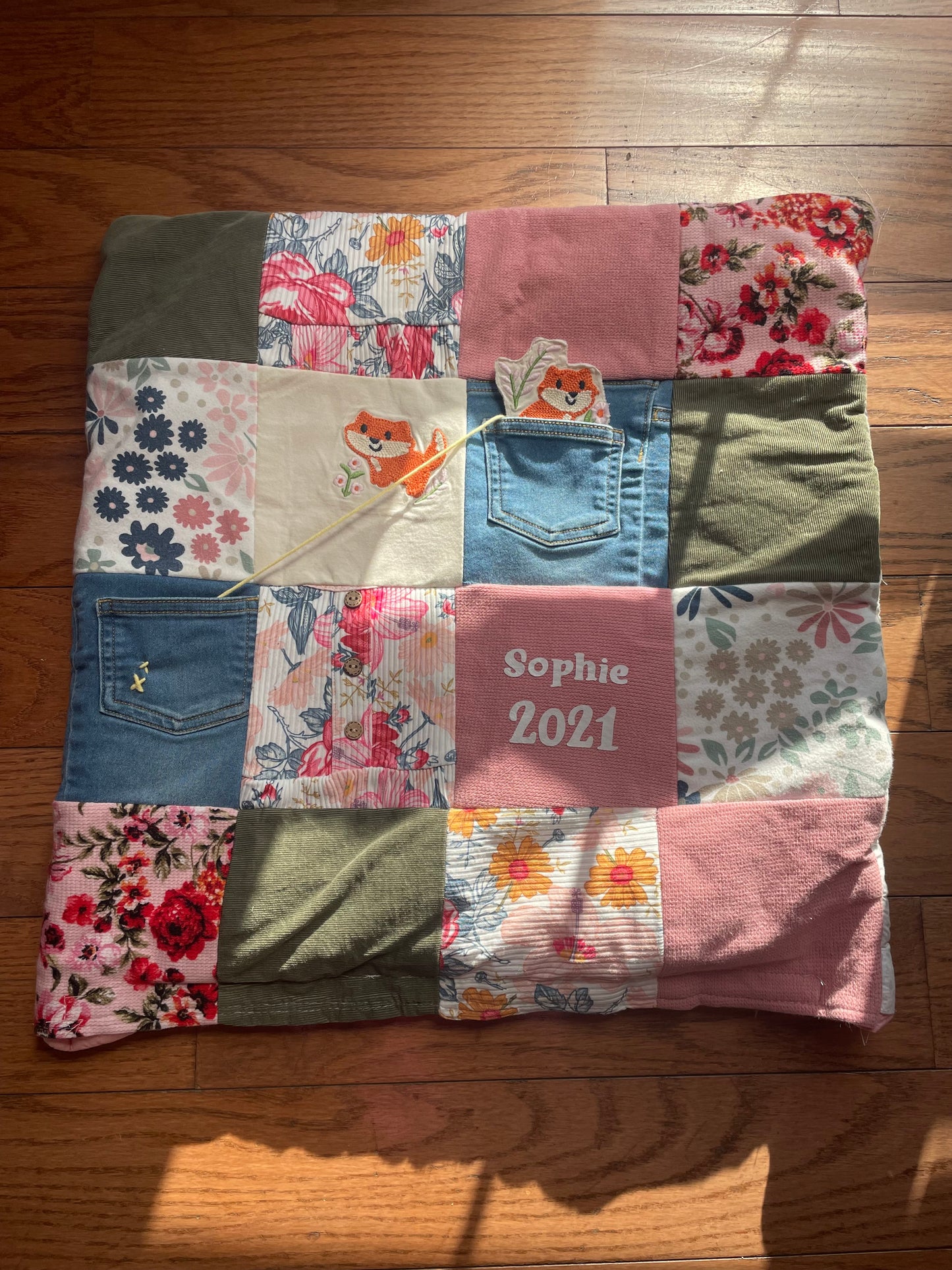 Memory Pillow Cover - Half Patch